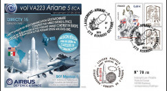 VA223L-T2 : 2015 - FDC KOUROU "Fusée ARIANE 5 - Vol 223 / DIRECTV 15 - Airbus Space"