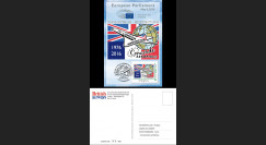 CO-RET66CM : 8-5-16 - Carte Parlement européen "40. 1er Concorde Londres - Washington"
