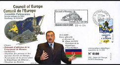 CE55-II : 04-2004 FDC Conseil de l'Europe "Visite de M. ALIYEV