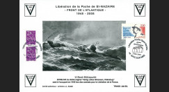 SN05-E1 : 2005 Feuillet épreuve "60 ans libération de la Poche de St Nazaire" Batz s/ Mer