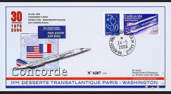 CO-RET30V : 2006 - 30 ans 1ère desserte Concorde Paris-Washington GB