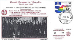 PE88 : 1985 : Conseil européen de Bruxelles - Pdt Mitterrand
