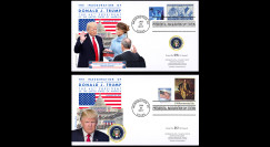 PRES17-USA3: 2 FDC USA 2017...