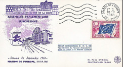 AP21 : 1961 - FDC Conseil de l'Europe "Construction Mur de la Honte - MUR DE BERLIN"